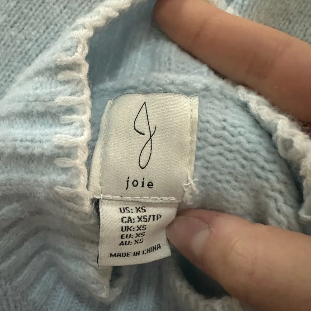 Joie Women's Light Blue Turtleneck - Image 5