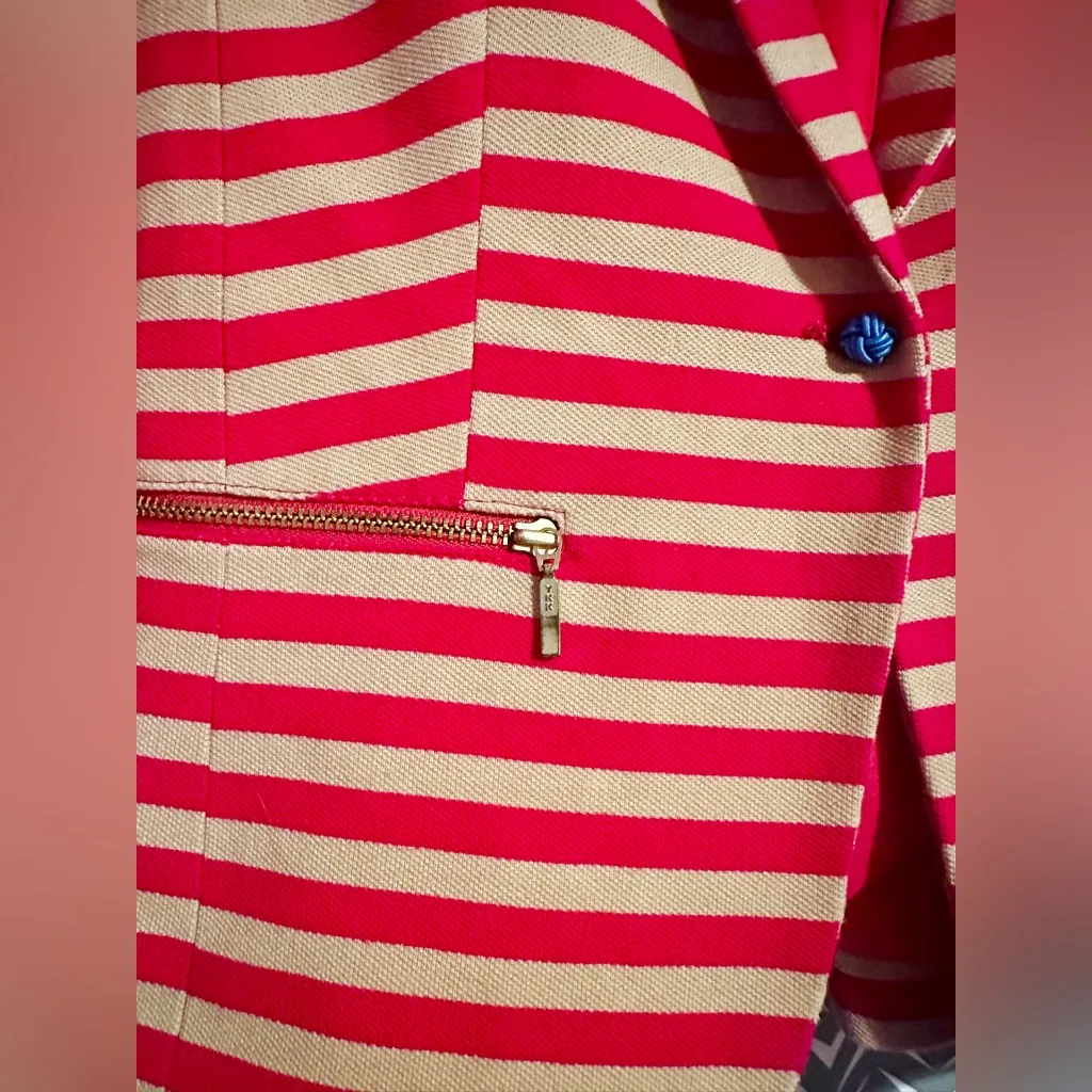 ZARA TRF | Striped Blazer Jacket, Size S - Image 5