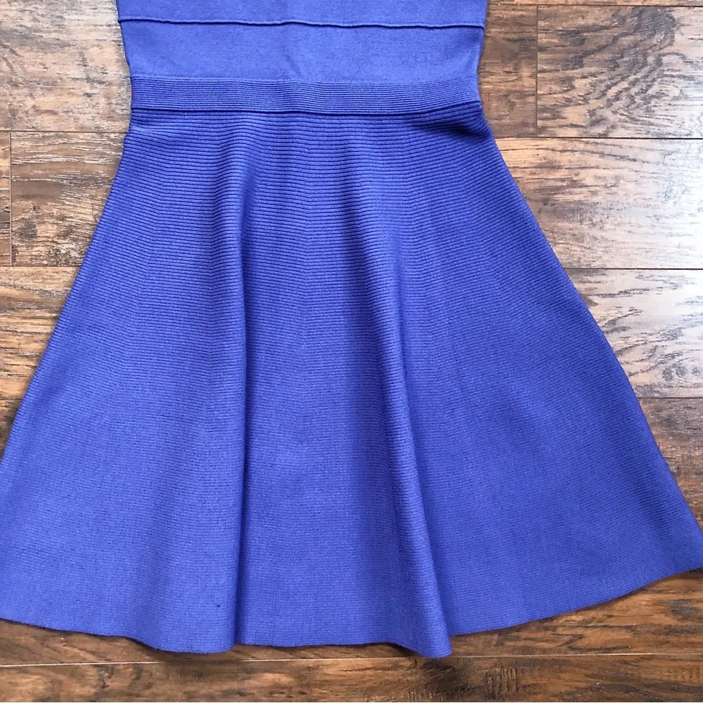 Rebecca Taylor • S/S 13 Runway Dress knit Jewel purple blue sweater fit & flare - Image 6