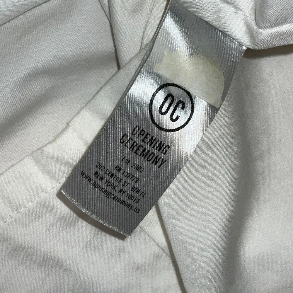 OPENING CEREMONY Off the Shoulder Long Sleeve Cotton Blouse Top Size 6 Medium - Image 12