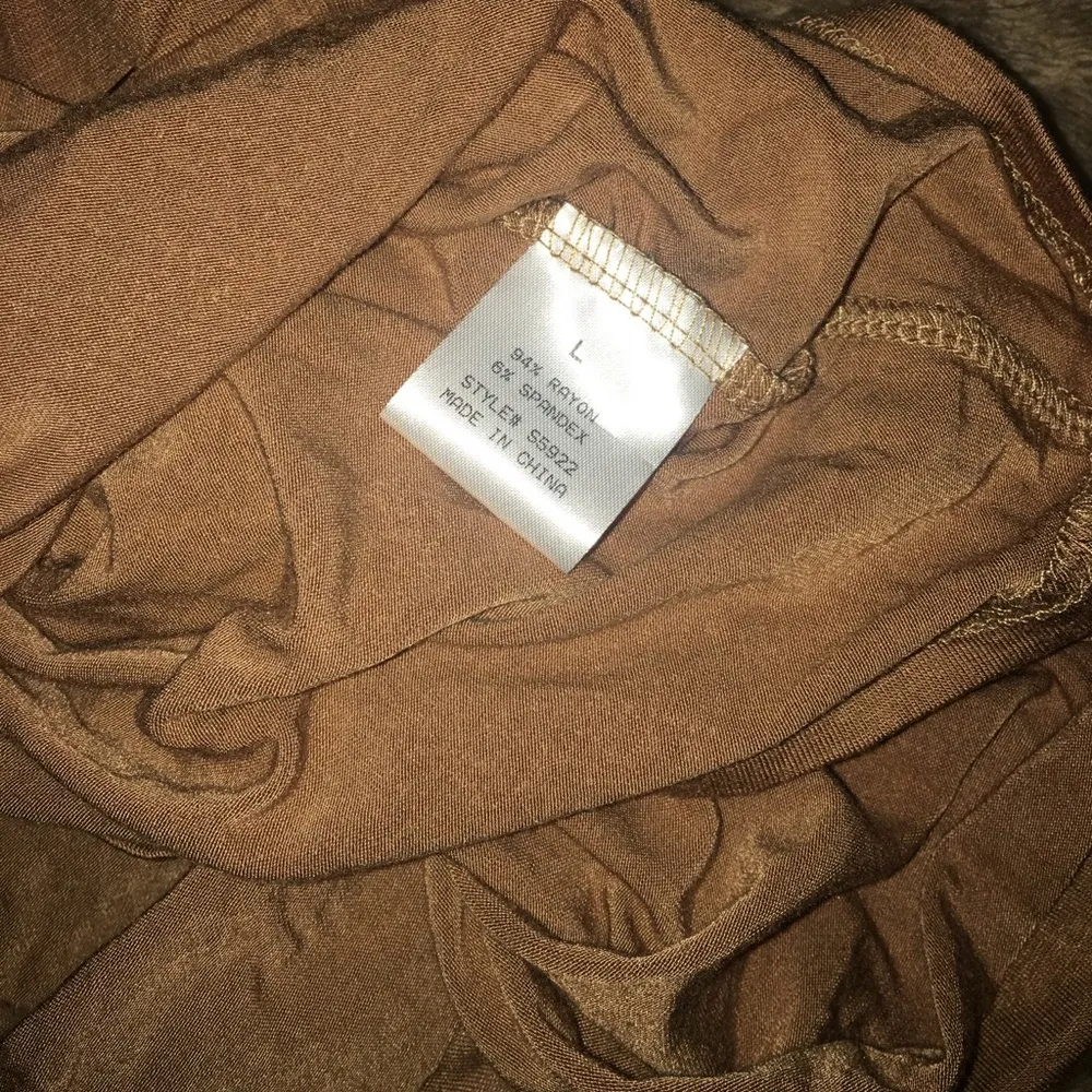 Akira Asymmetrical Chestnut Skirt - Image 3