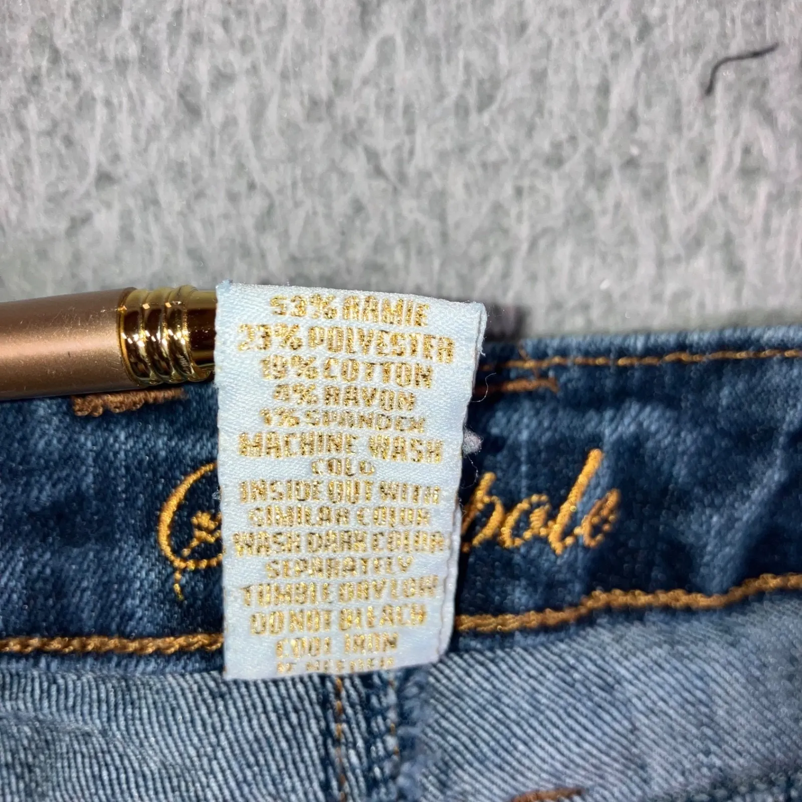 Southpole Bermuda‎ Shorts Women 9 28 Stretch Cuff Hem Logo Studs 90s Y2K Blue Size undefined - Image 10