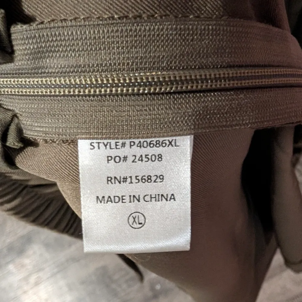 White Birch Olive Green Faux Wrap Skirt XL | Minimalist Chic Capsule Basic Boho - Image 5