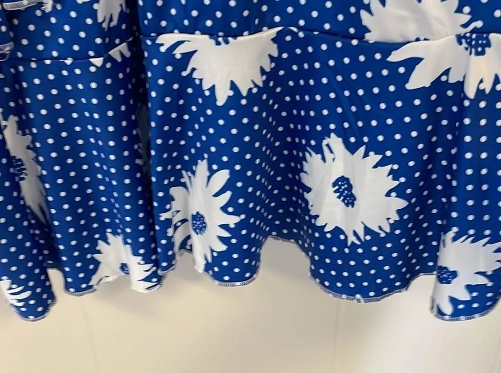 Cute Floral Sundress Has side tie Sz Xl - Image 4