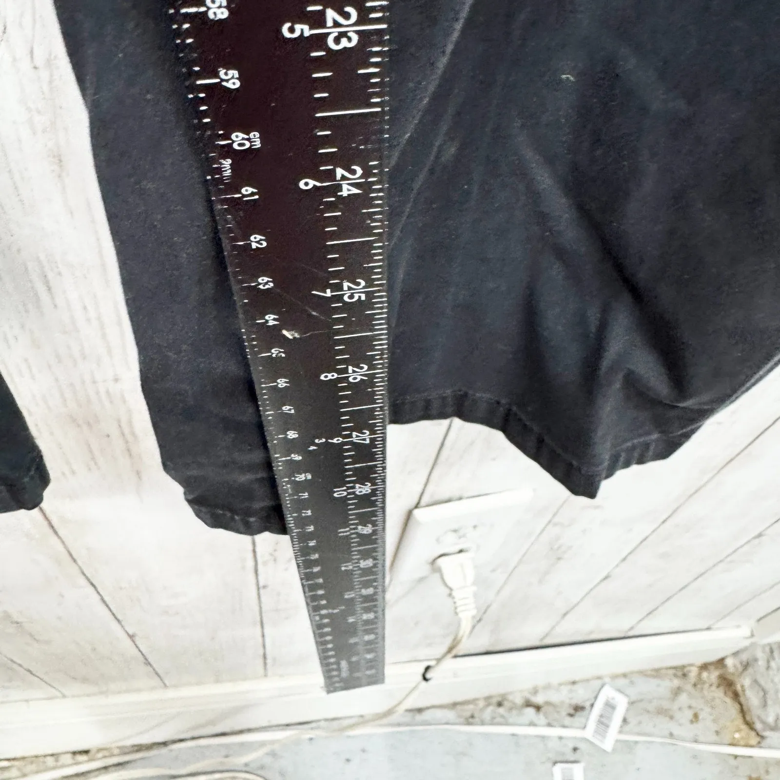 Anne Klein Pants Women Size 16 Black Stretch High Rise Straight Jeans Pockets - Image 5