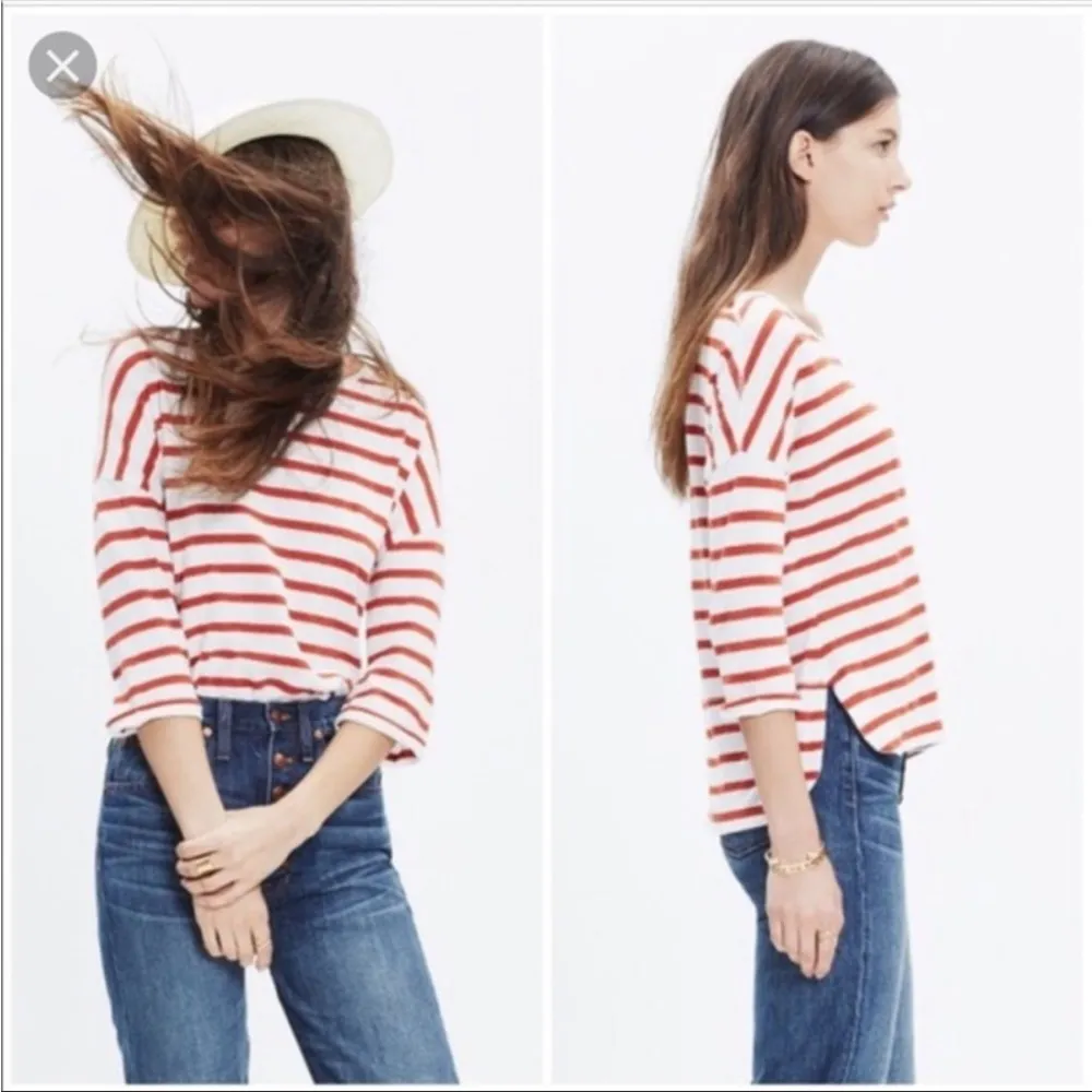 Madewell Audio Tee in Calabasa Stripe - Image 2