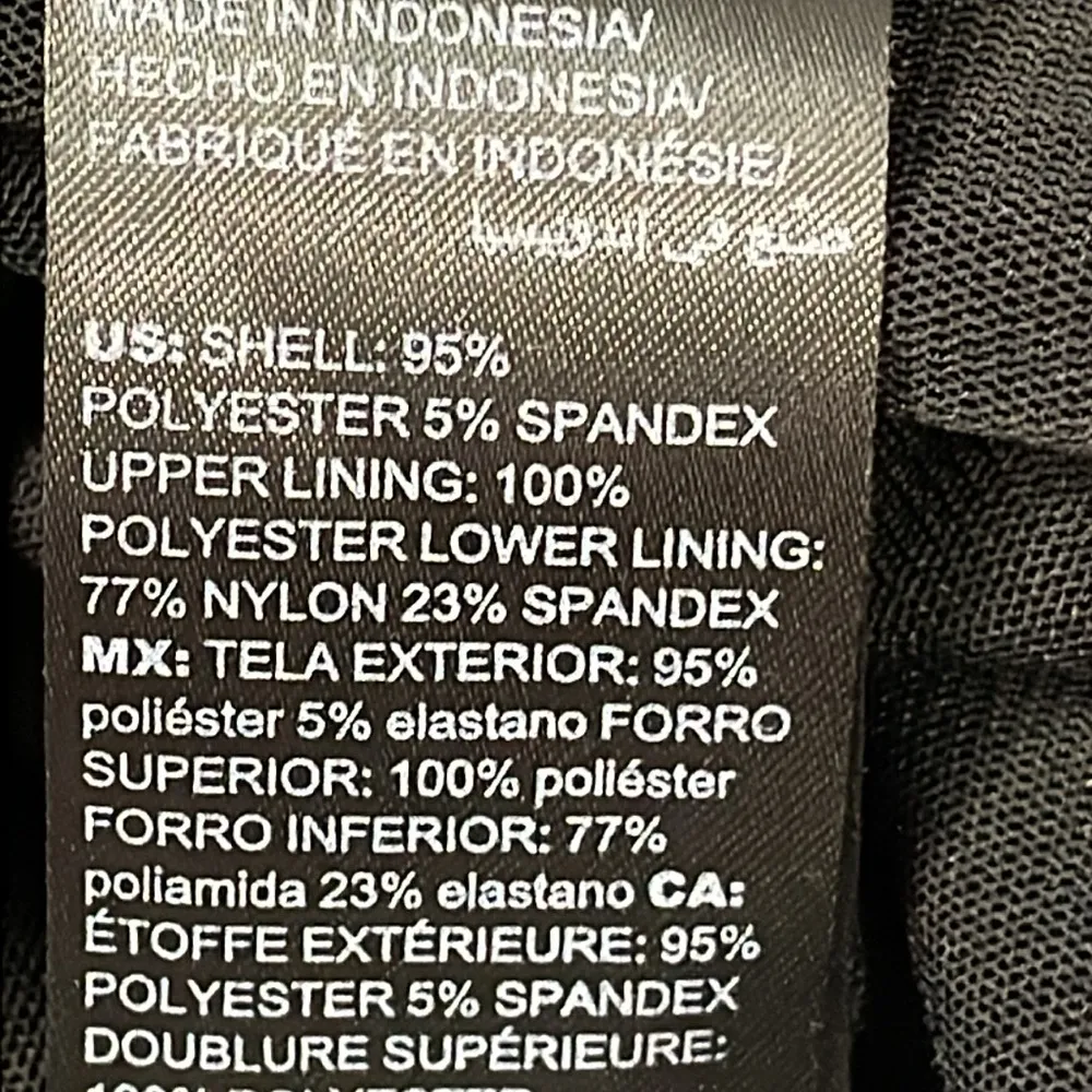 White House Black Market Black Draped Top - Image 5