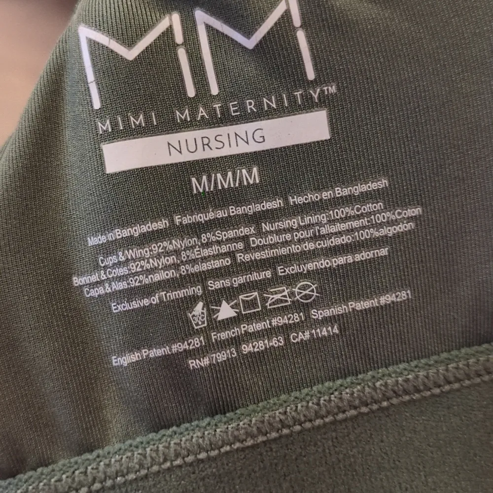 Mimi Maternityn Green Nursing Bra Size Medium - Image 7