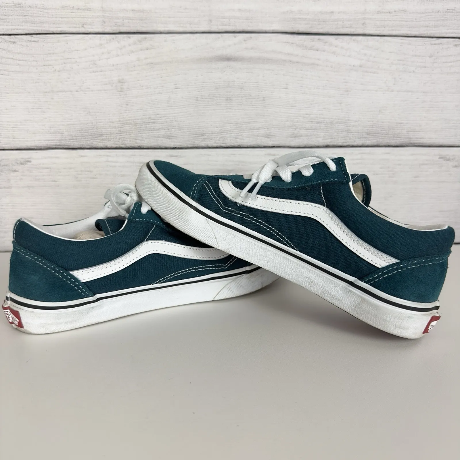 Vans Unisex Off The Wall 751505 Blue Casual Shoes Sneakers Junior Sz‎ 6 | W 7.5 - Image 6