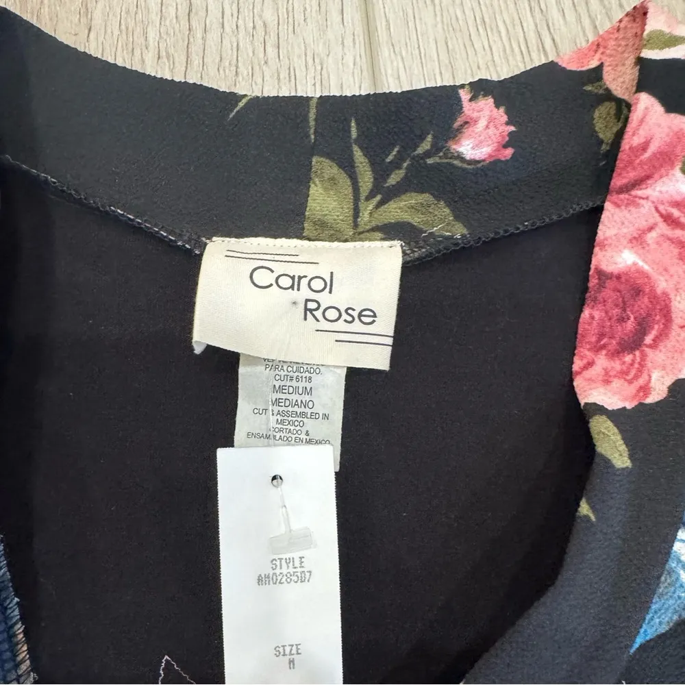 Women's Floral Sleeveless Top - Black and Pink 🌸
*NEW WITH TAGS 🏷️ - Image 3