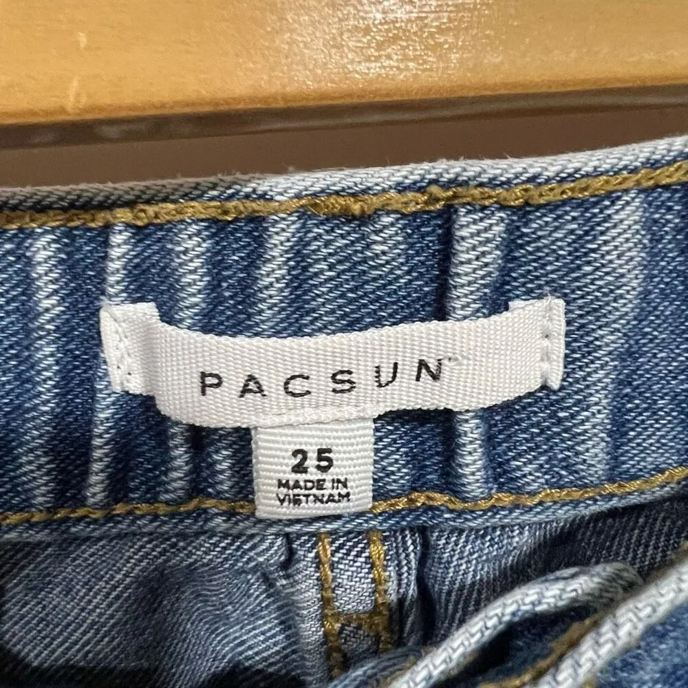 PacSun Dark Blue Seamed Joggers - Image 6