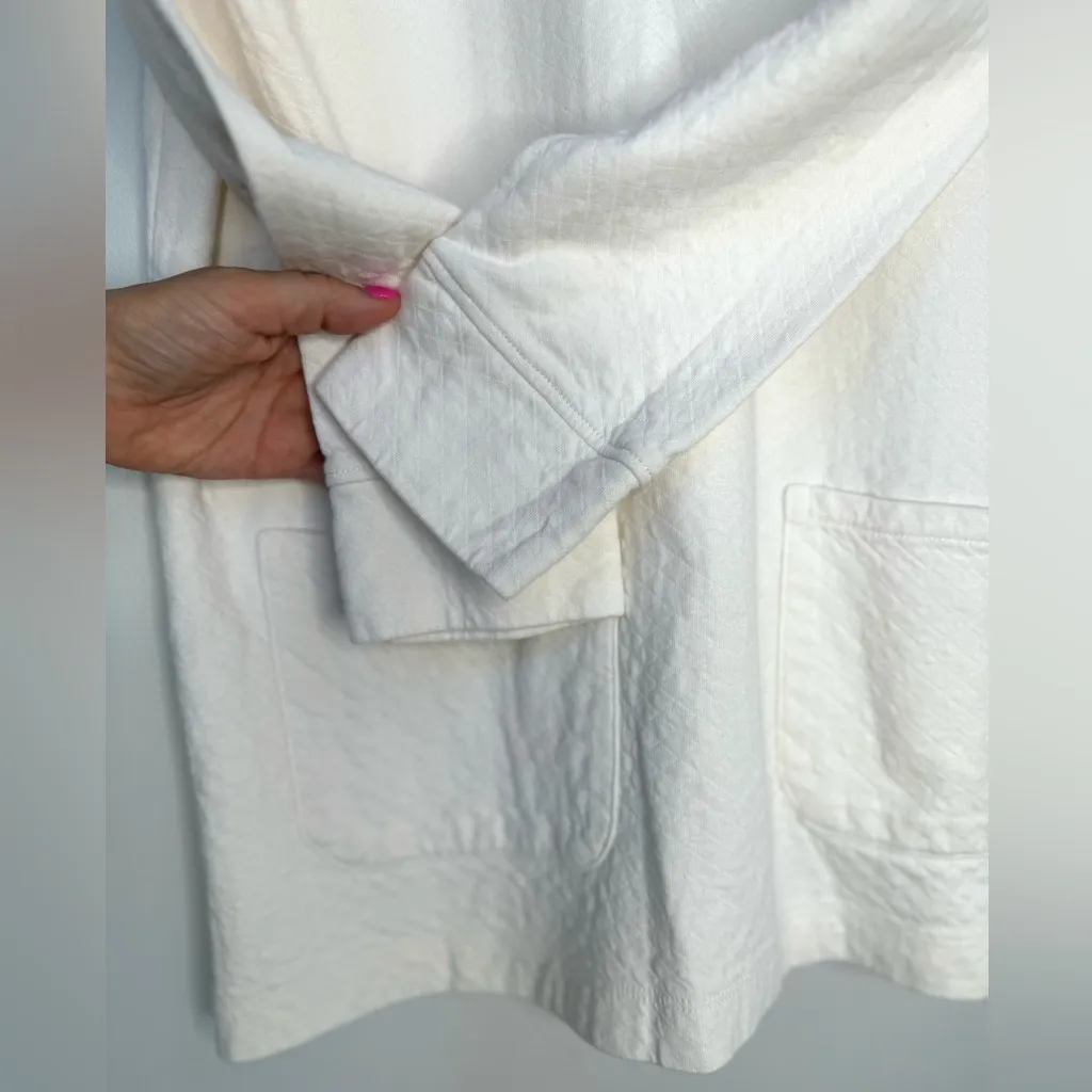 SOFT SURROUNDINGS Toachi Canyon Quilted Tunic Sweater Ivory Size XS - Image 3