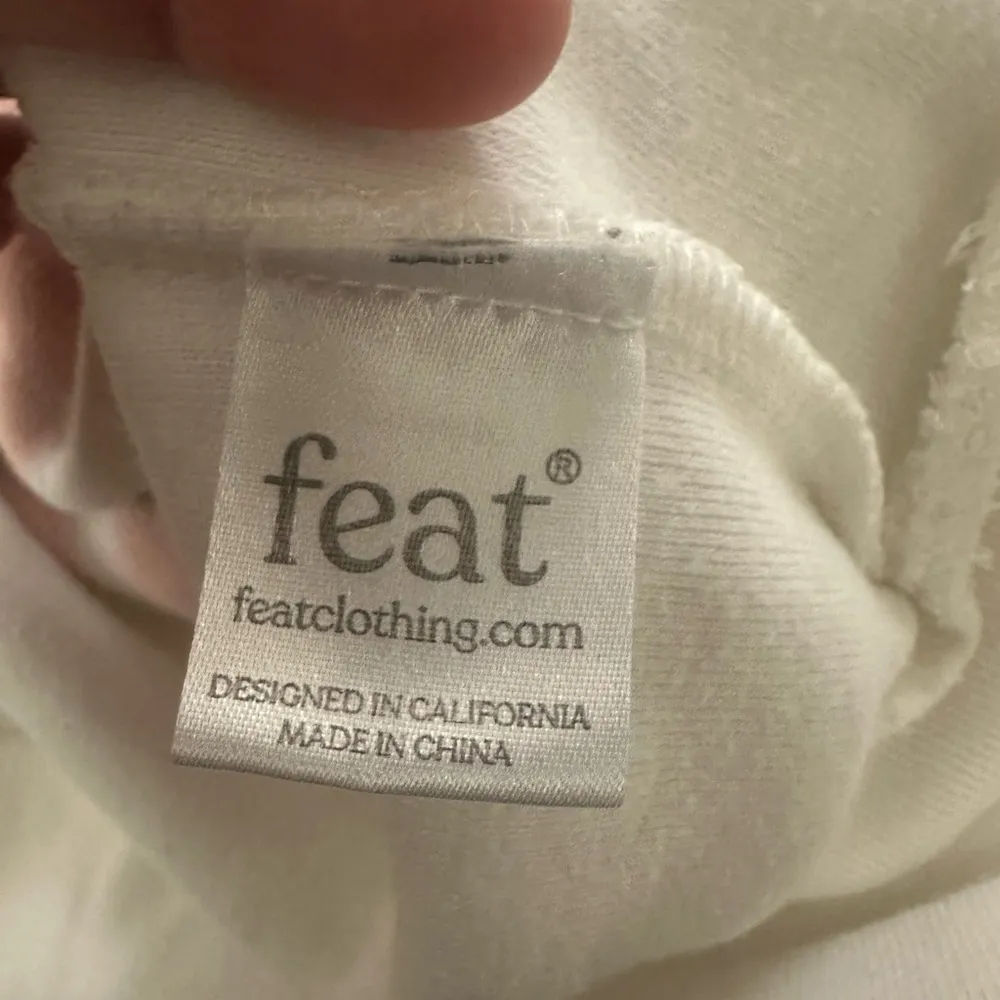 Feat | Malibu Blanket Blend Hoodie size medium White - Image 7