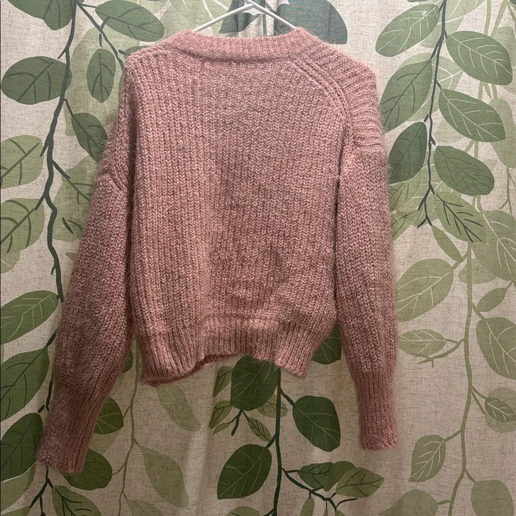 Very J Soft Pink Crew Neck Sweater - Image 4