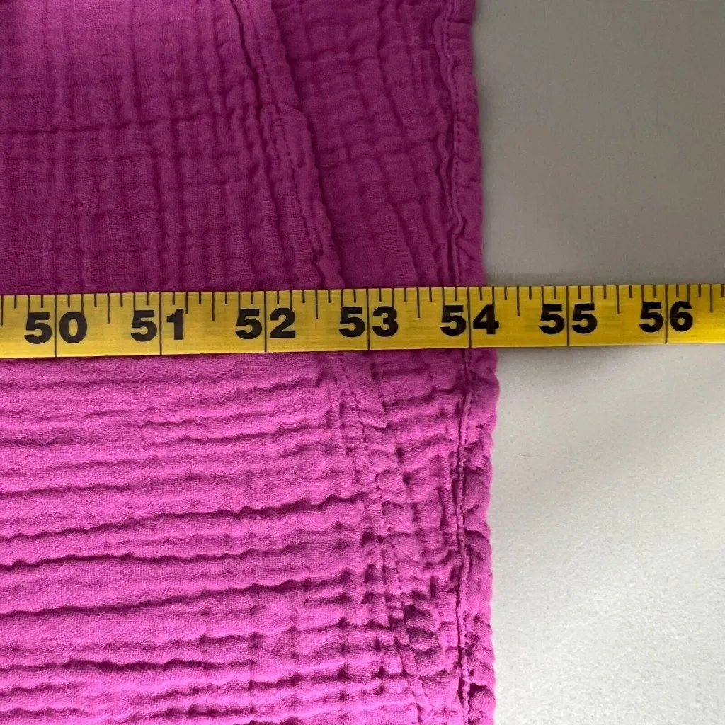 Xirena Maxi Dress Medium Pink Purple Leia Cotton Gauze Ruffle V - Image 15