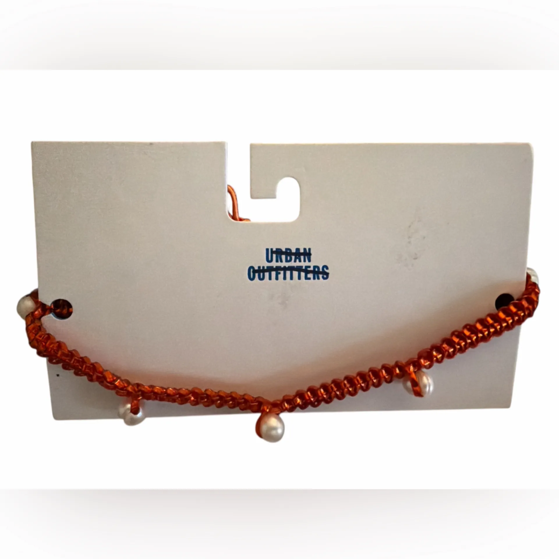 Urban Outfitters Orange and Teal Beaded Choker Necklaces NWT - Image 5