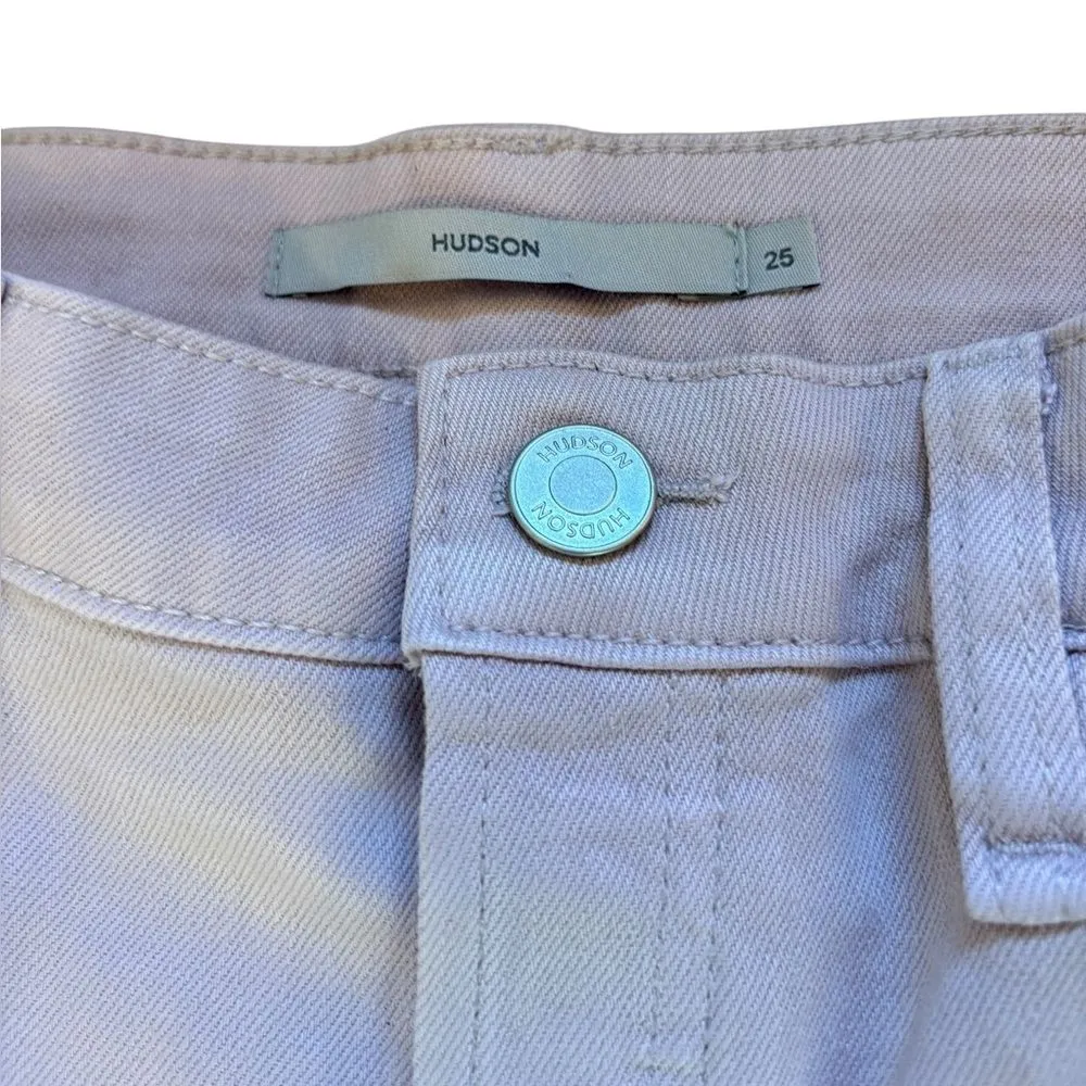 Hudson Rosie High Rise Wide Leg Ankle Jean Coated Violet Ice Womens Size 25 NEW - Image 10