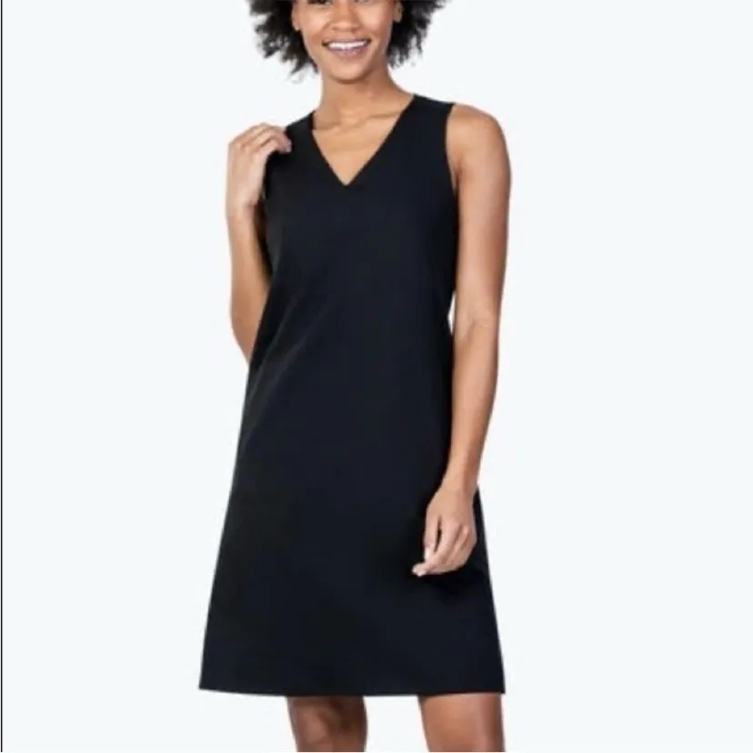 Ministry Of Supply Kinetic Black Shift Dress Size 8 - Image 9