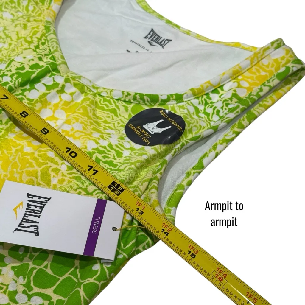 NEW Everlast Floral Athletic Compression Tank Running Outdoors Size M - Image 9