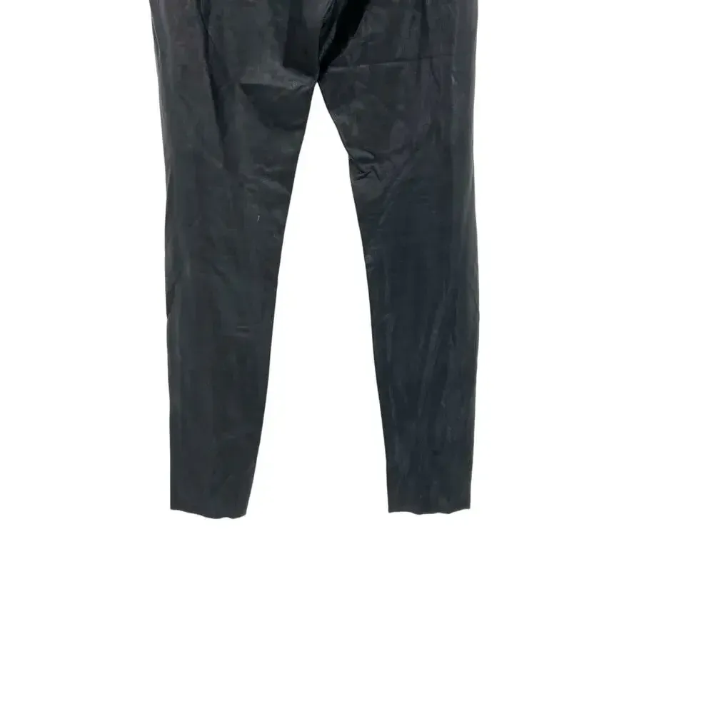 Commando Control‎ Faux Stretch-Leather Leggings In Black Size Medium - Image 9