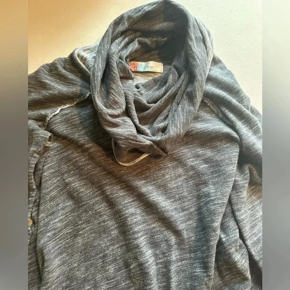 Free People beach cotton cowl neck pullover - Image 8