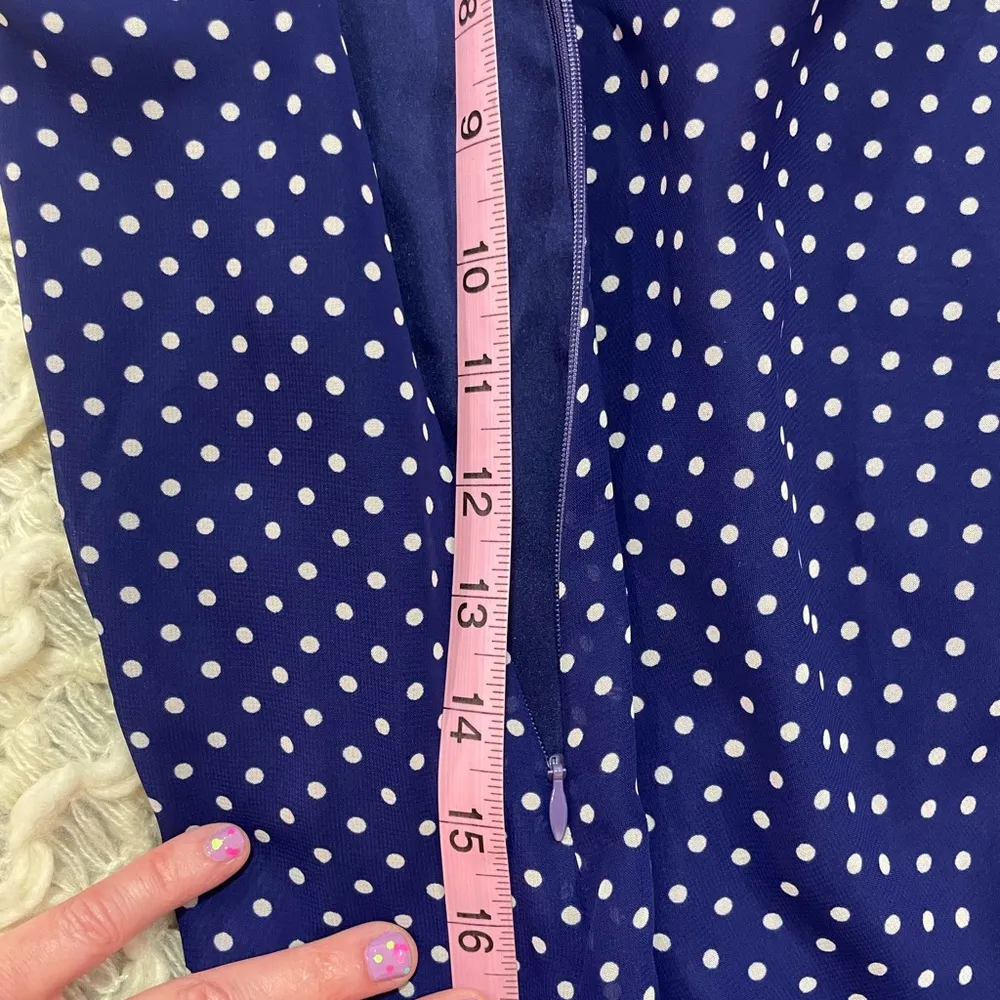 GAP London crossover midi polka dot  print empire waist accordian straps flowing - Image 6