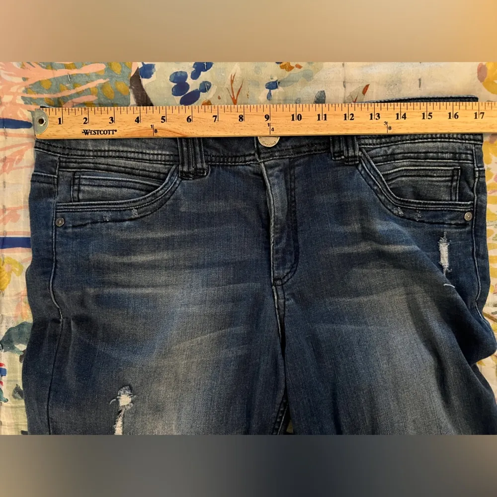 DEMOCRACY 12 “Ab”solution Blue Ripped Distressed Jeans - Image 6