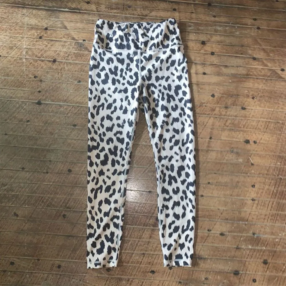 All Fenix high waist cheetah print luxe S Athleisure leggings Tan - Image 3