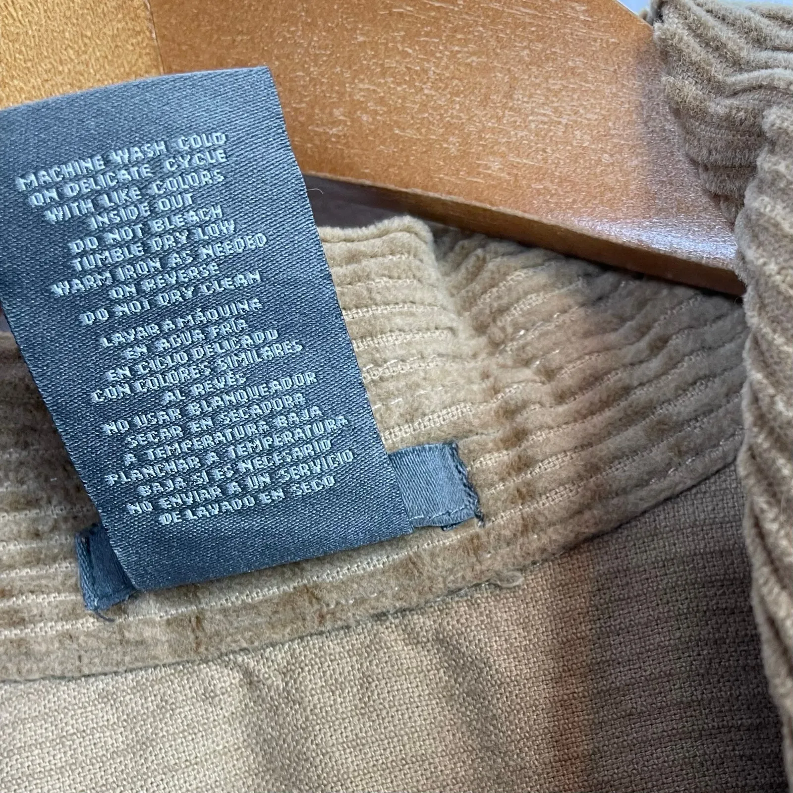 Matty M Cotton Blend Corduroy Shirt Jacket Shacket Brown Tan Gorpcore womens XL - Image 12