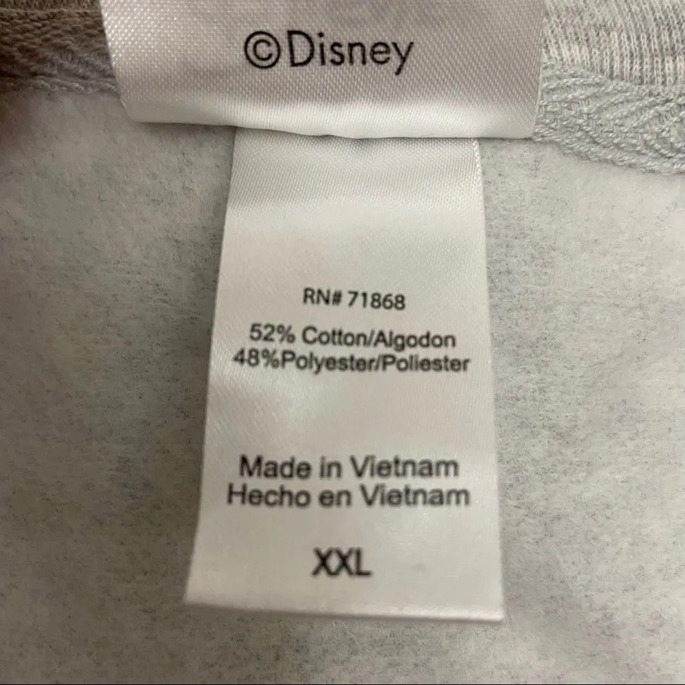 Disney Mickey Mouse Heather Gray Crew Neck Sweatshirt - Image 7