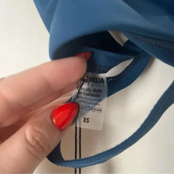 Navy Blue Brasilia Bikini Top XS NWT - Image 2