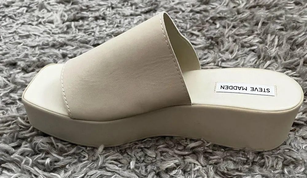 Steve Madden Tapanga Cream Platform Sandals size 11 - Image 7