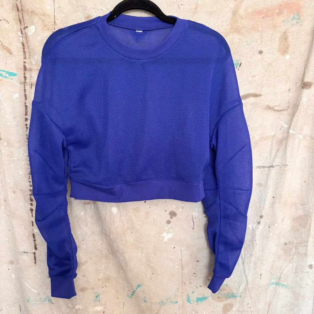 Alo Yoga Row Long Sleeve Mesh Top - Image 2
