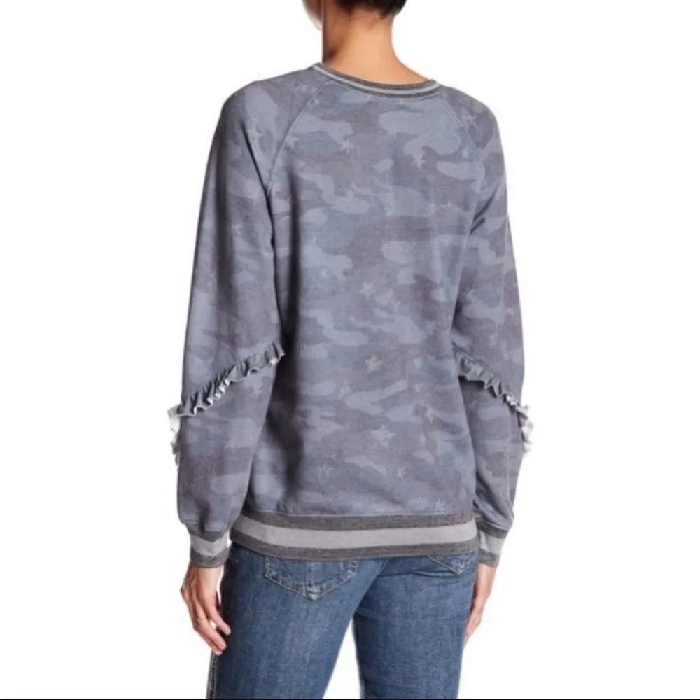 ✨ Ruffle Sleeve Camo Print Sweatshirt✨ - Image 2