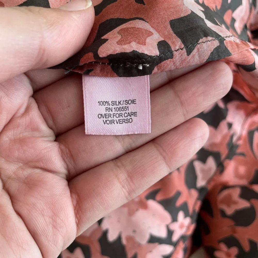 Calypso St. Barth 100% silk floral print blouse S - Image 7