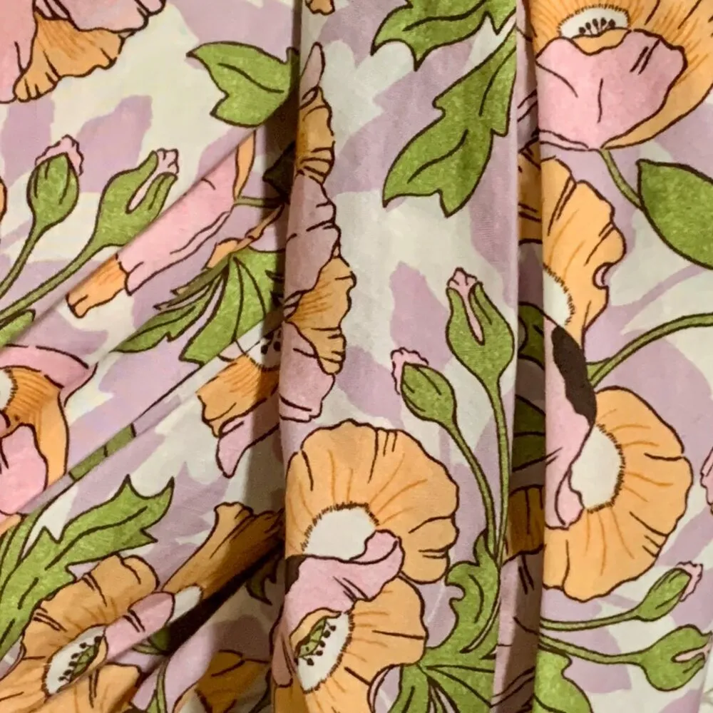 J. Crew Floral 3/4 Sleeve Mini Dress Smocked-waist Liberty® Butterfield Poppy - Image 7