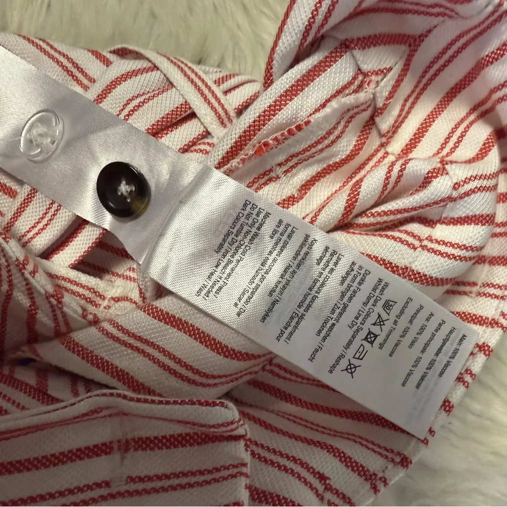 Joules Red & White Striped Wide - Image 6