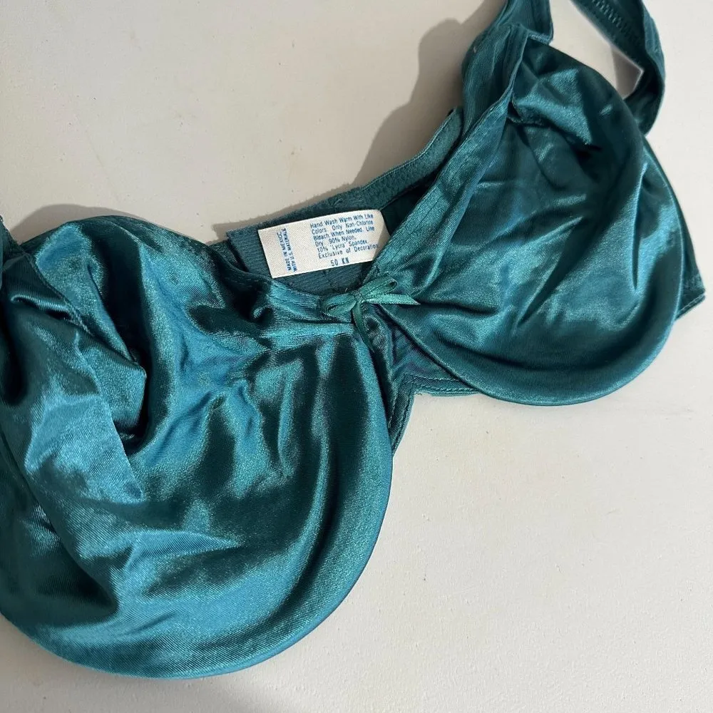 Vintage Maidenform 34D Bra Satin Seduction Stretch Adjustable Straps Nylon Blend - Image 10