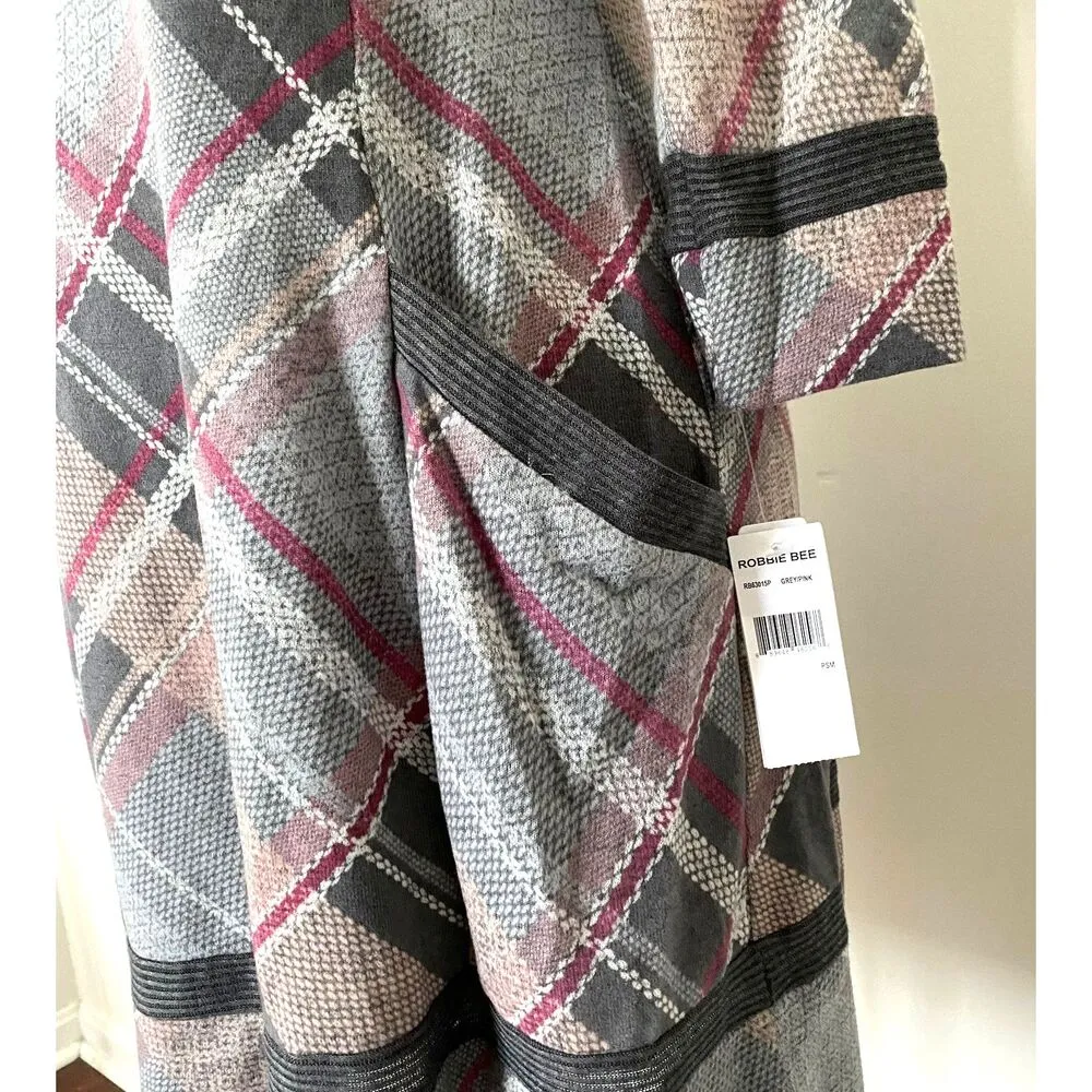 NWT Signature by Robbie Bee Cowl Neck Plaid Shift Clueless Preppy Dress PS Pink Size undefined - Image 8