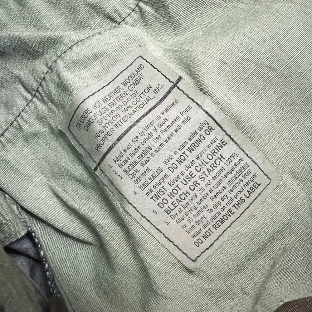 Y2K Women’s Cargo Hot Weather Combat Trousers in Woodland Camo Small Regular - Image 11