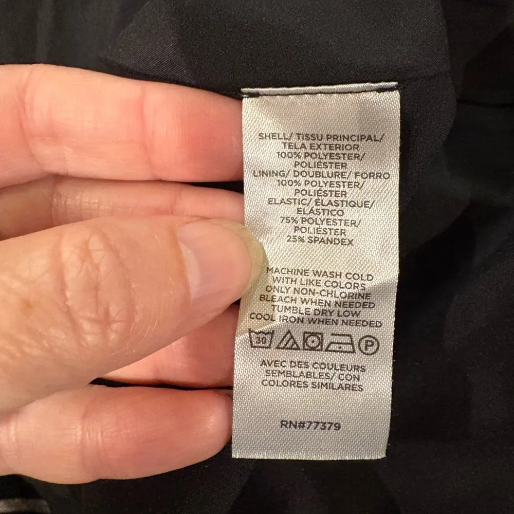 Ann Taylor smocked bodice drop waist midi dress black new with tags 4 6 - Image 7