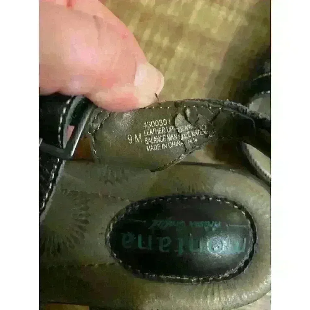 Montana Artesian‎ Crafted black sandals Sz 9 - Image 9