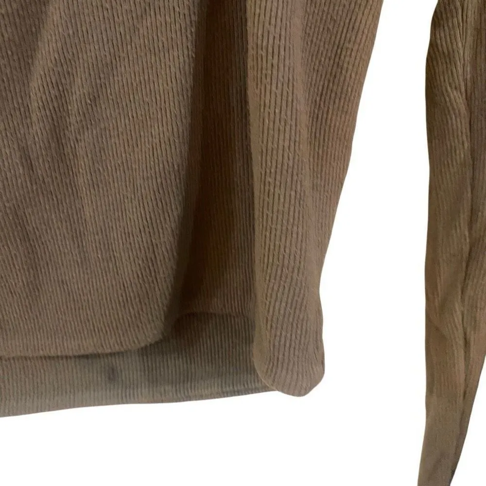 Parallel apparel large long sleeve brown crop top - Image 3