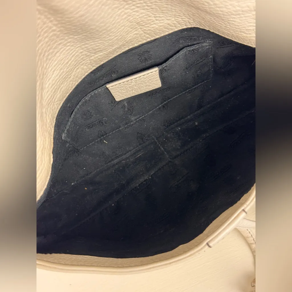 Gucci Bamboo Croisette Evening Bag Leather White - Image 11