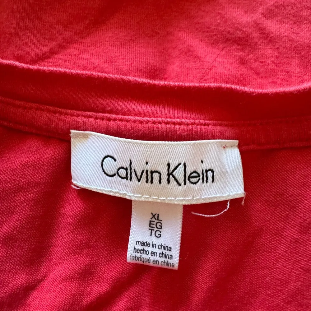 Calvin Klein  Pink Rhinestone CK Tee Shirt Top - Image 4