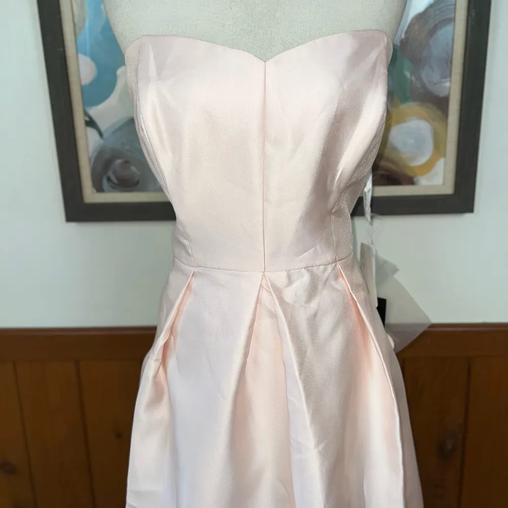 Stunning New Alfred Sung Satin Twill High Low Gown! - Image 3