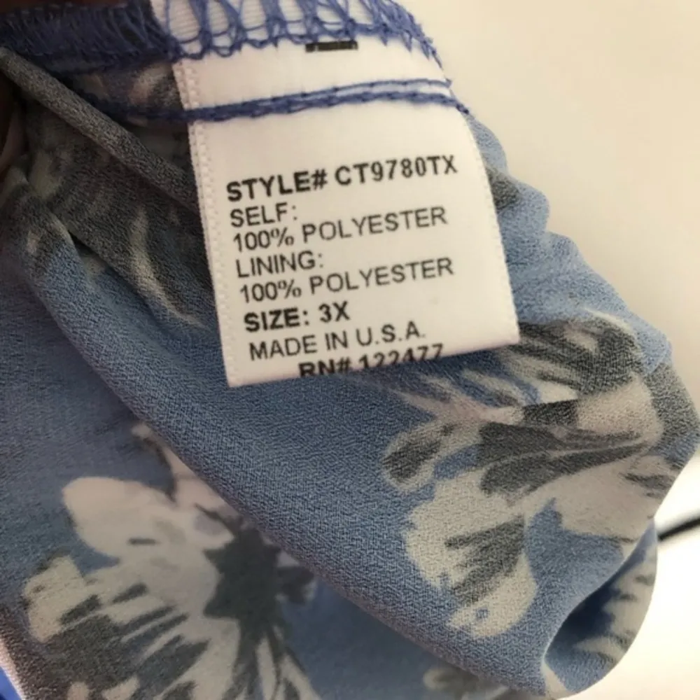 Nsr  Semi-Sheer Floral Blouse - Image 4