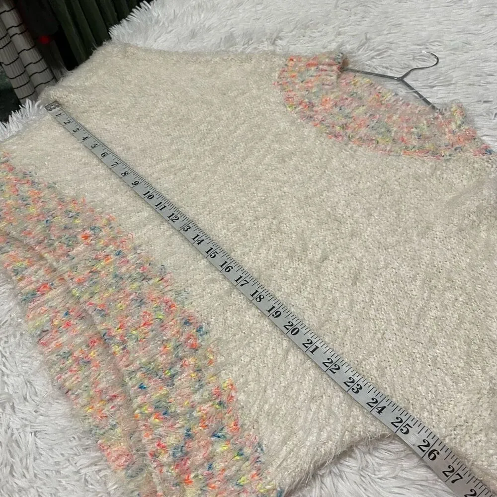 Free People Stardust Pullover in White Neon Small - Image 4