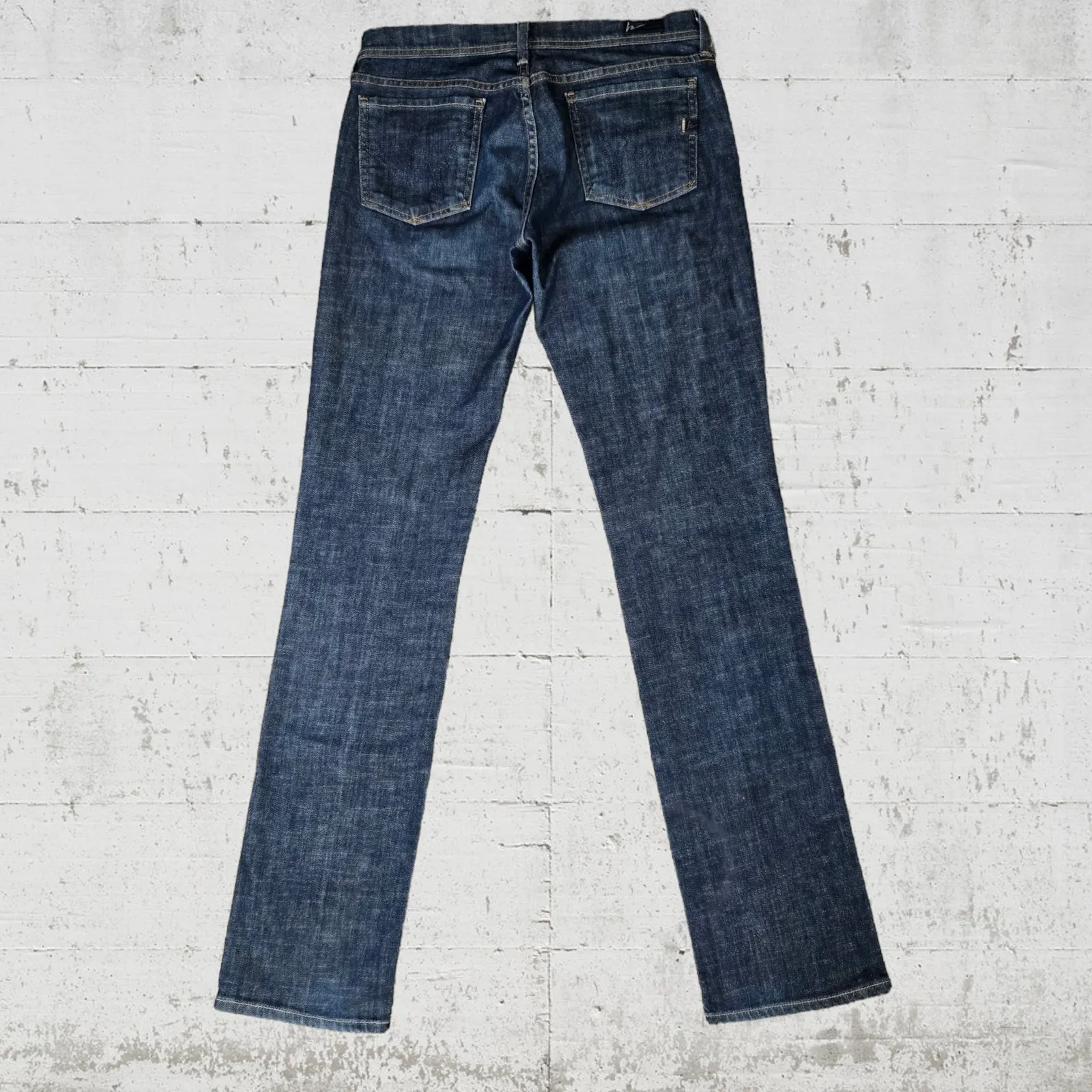 COH Citizens of Humanity Ava Low Rise Straight Leg Jeans Dark Wash Size 28 - Image 9