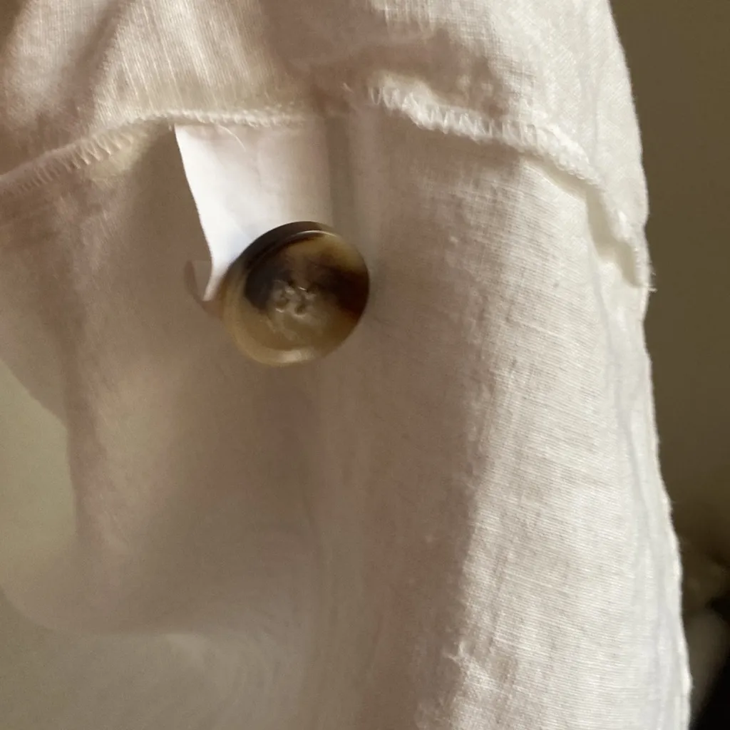 Zara linen white top - Image 6